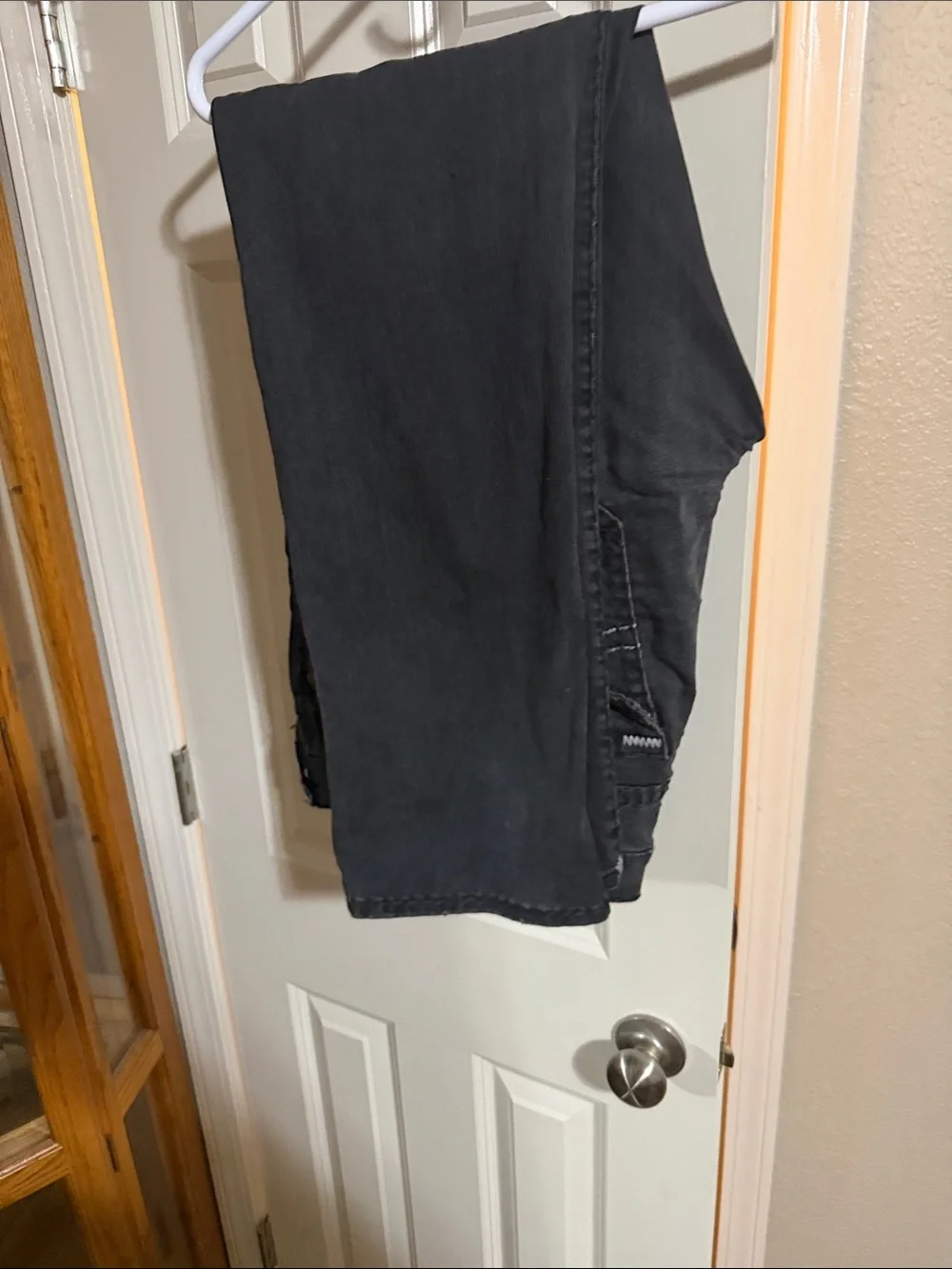 True Religion Black Jeans with White Logo Tag